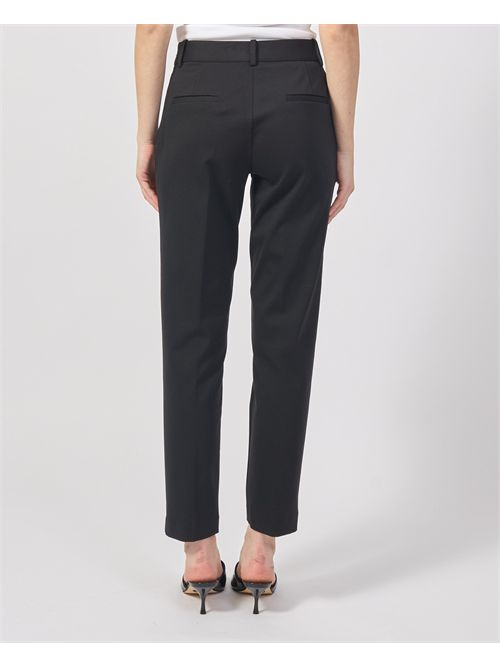 Women's trousers in pointe milano Yes Zee YES ZEE | P396-KW000801